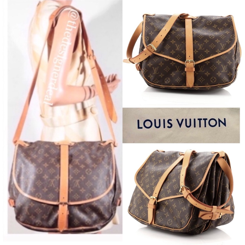 ✅Auth Louis Vuitton Saumur 35 Crossbody Unisex